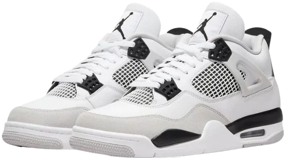 Side View of Jordan 4 Retro Military Black